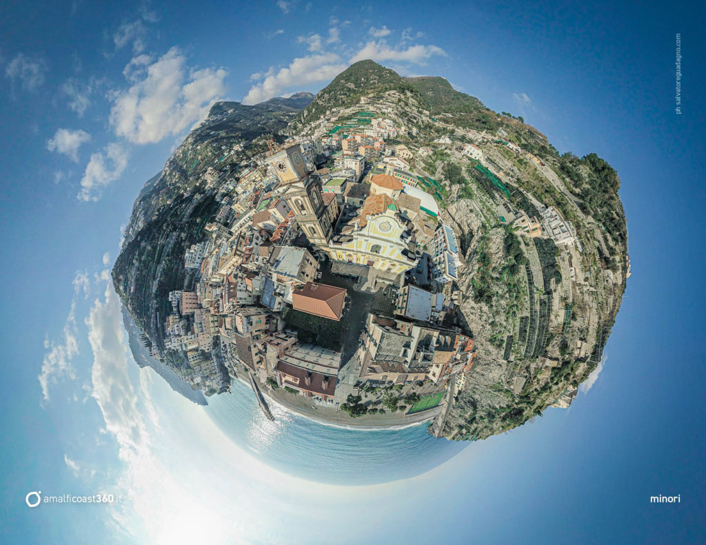 2022 calendar - Amalfi Coast 360 - Little planet aerial landscape